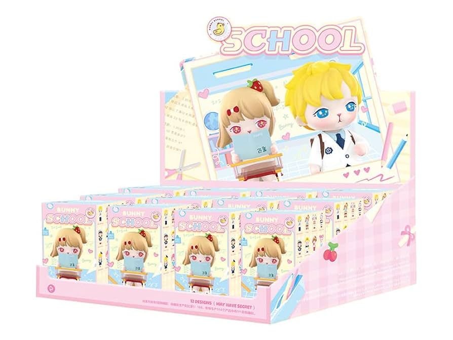 POP MART フィギュアセット 2種 Amazon | POP MART BUNNY スクール シリーズ PVC&ABS製